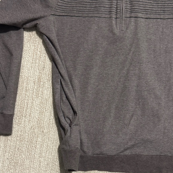 Travis Mathew Men's Size S Coffee Brown Smoke Signals 1/2 Zip Golf Sweatshirt - Picture 13 of 13